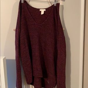 Burgundy sweater gently used